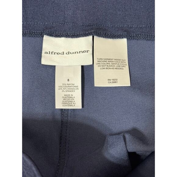 Alfred Dunner Pull-On Navy Pants, Size 8 - Picture 4 of 4